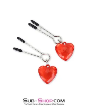 0518MQ      Heart's Desire Tweezer Nipple Clamps - MEGA Deal