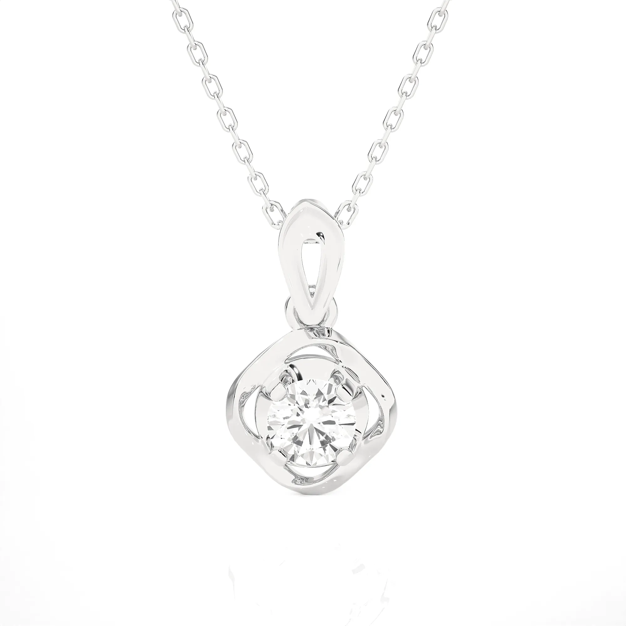 1/4  ctw Round Lab Grown Diamond Solitaire Pendant