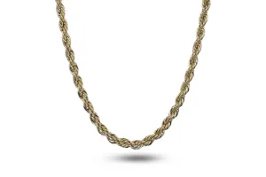 4mm Rope Chain High Polished 14K Chain