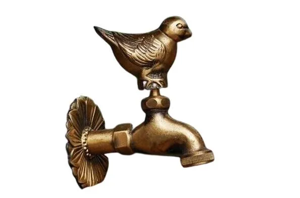 Antique Bronze Pigeon Style Washing Machine Taps