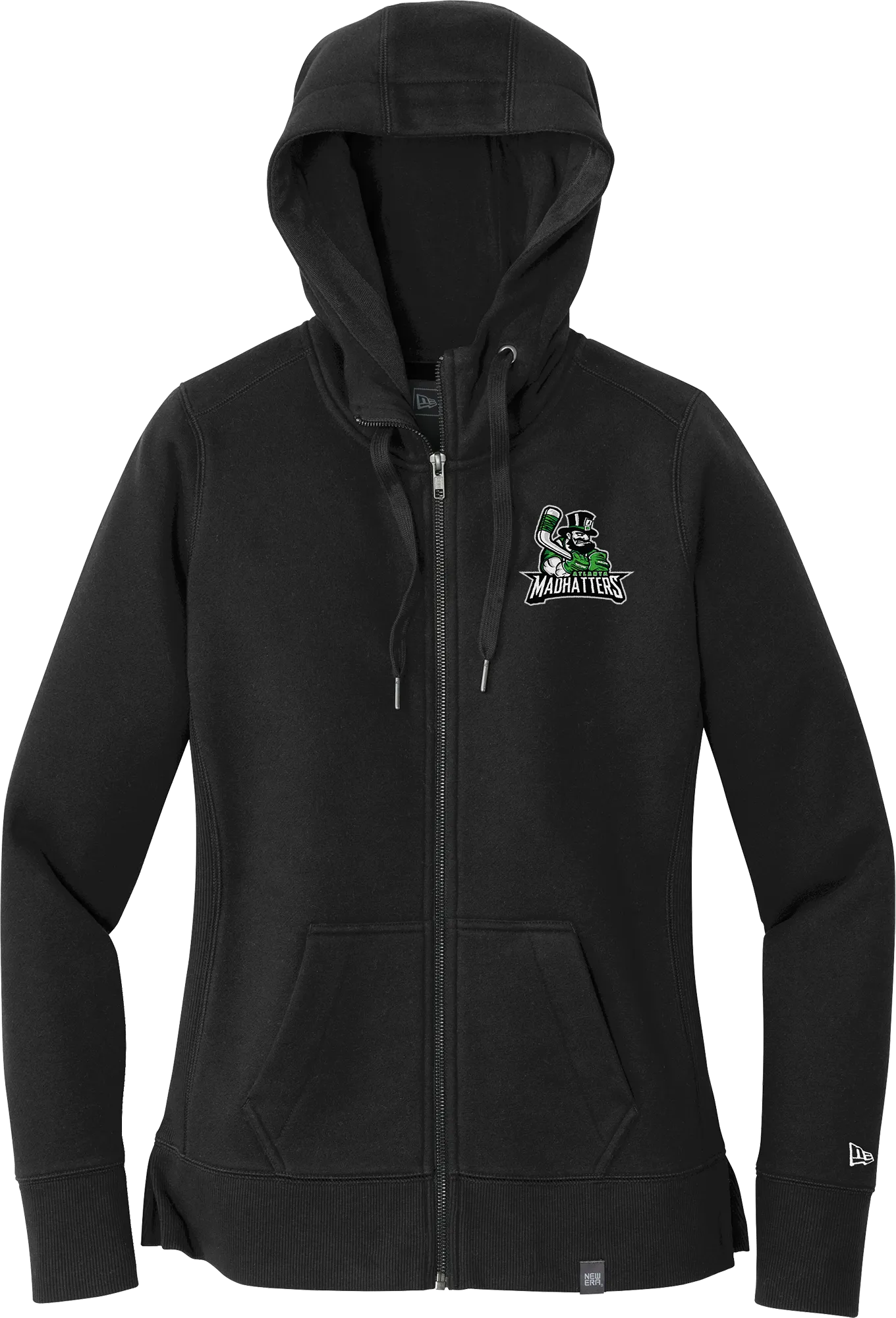 Atlanta Madhatters New Era Ladies French Terry Full-Zip Hoodie