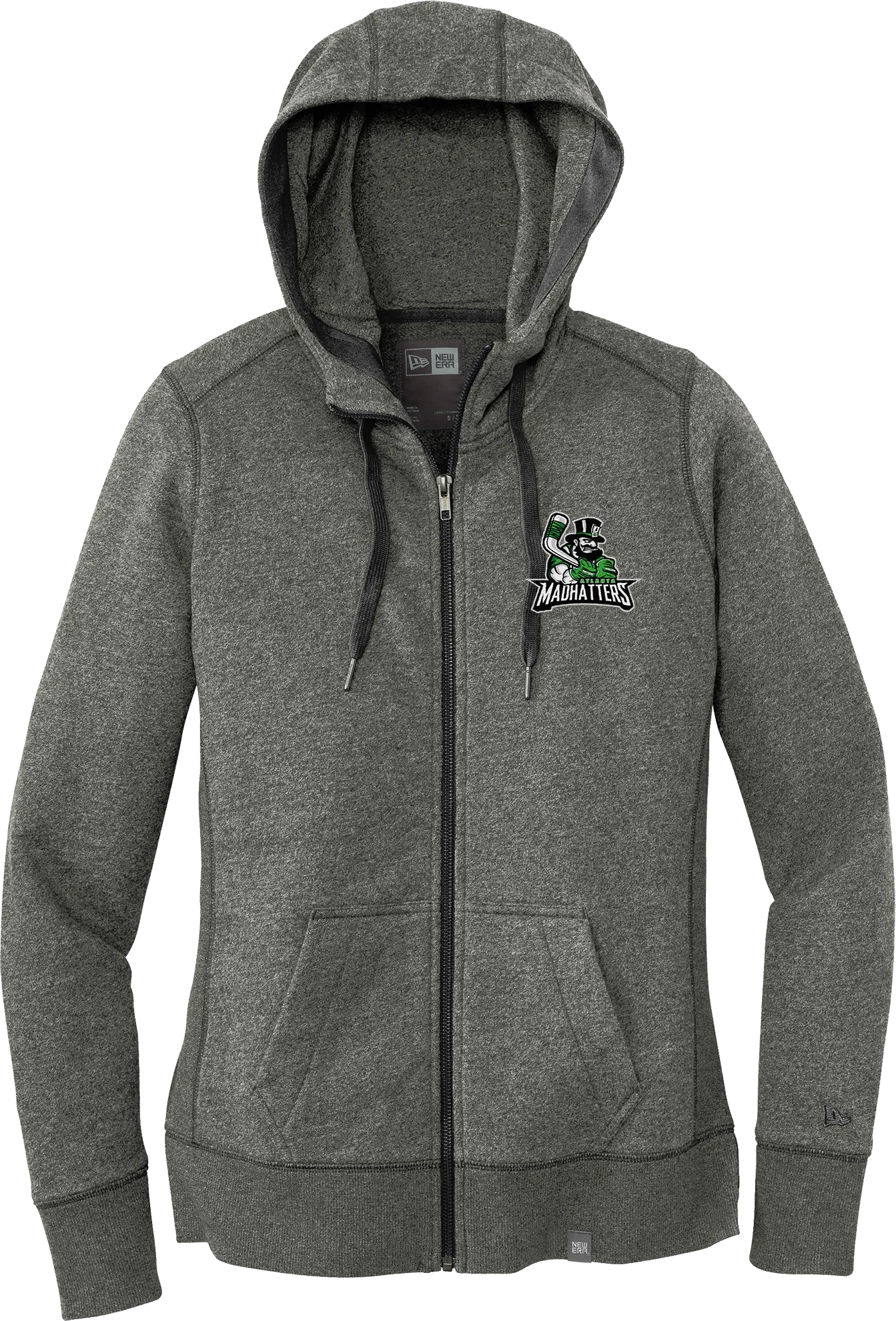 Atlanta Madhatters New Era Ladies French Terry Full-Zip Hoodie