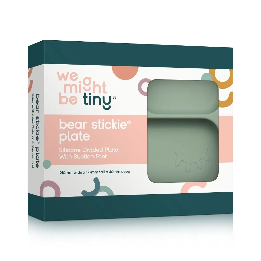 Bear Stickie® Plate - Sage