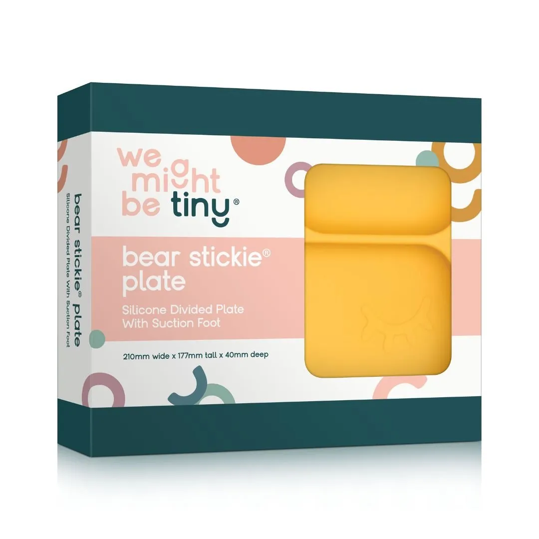 Bear Stickie® Plate - Yellow