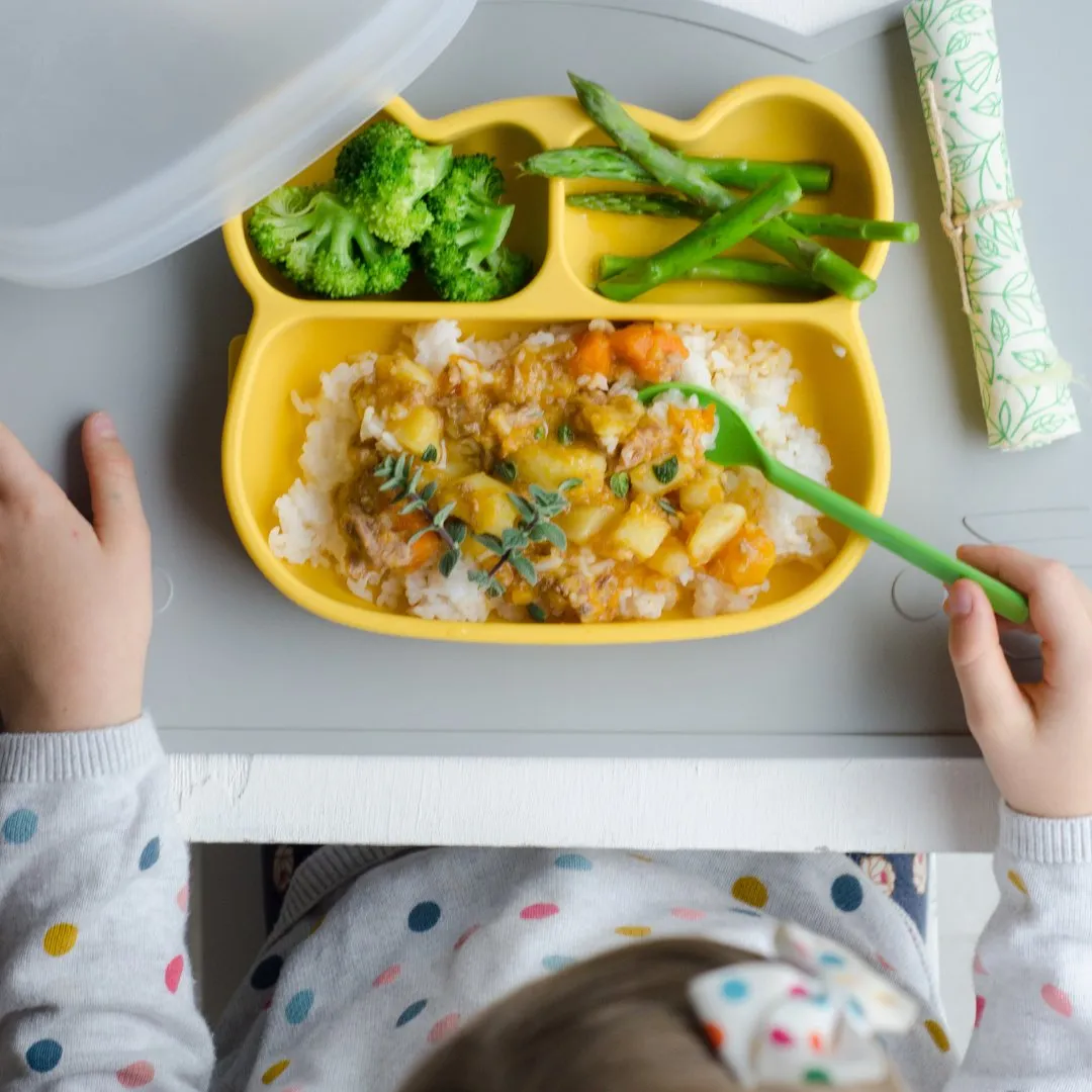 Bear Stickie® Plate - Yellow