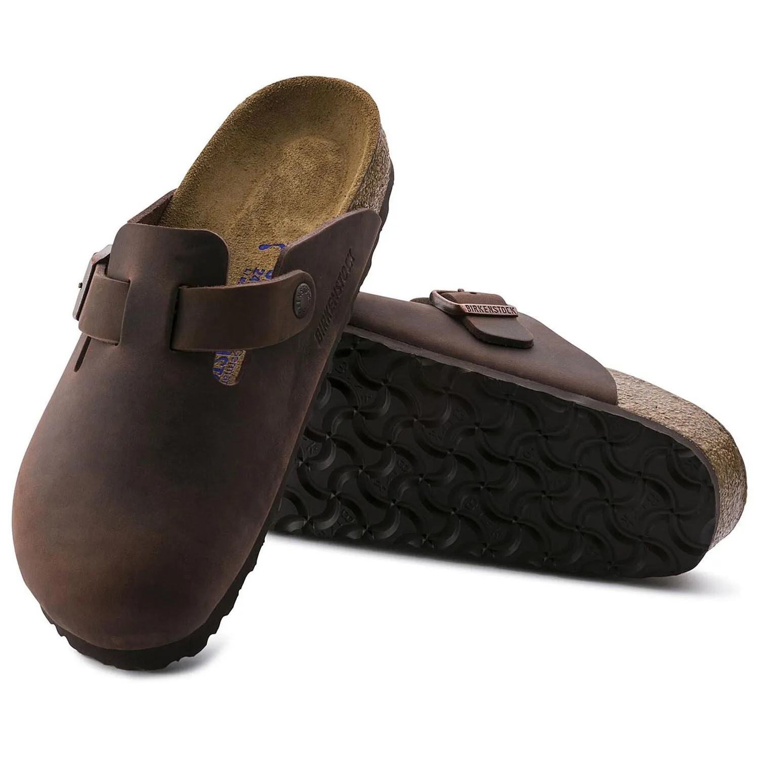 Birkenstock Boston Oiled Leather Soft Footbed Color: Habana (MEDIUM/NARROW WIDTH)