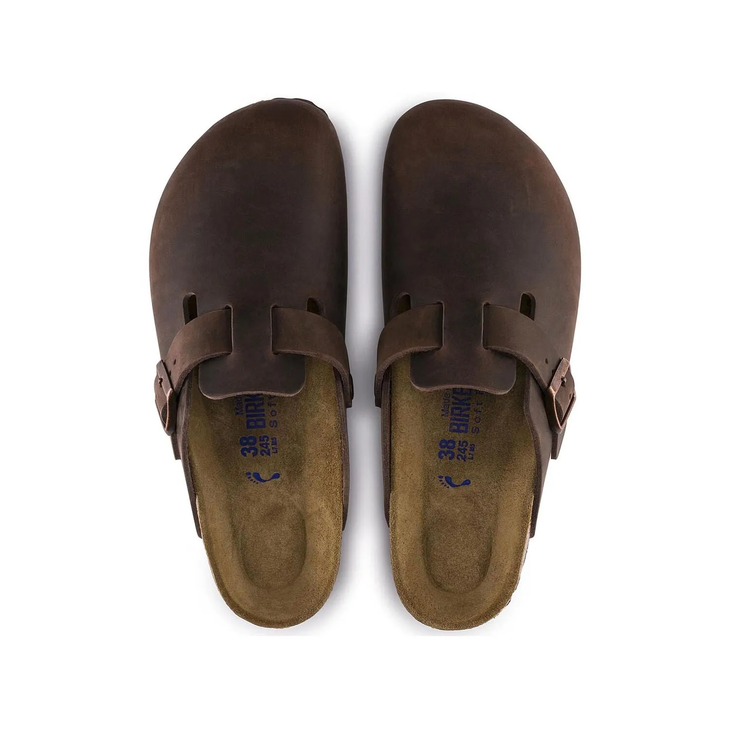 Birkenstock Boston Oiled Leather Soft Footbed Color: Habana (MEDIUM/NARROW WIDTH)