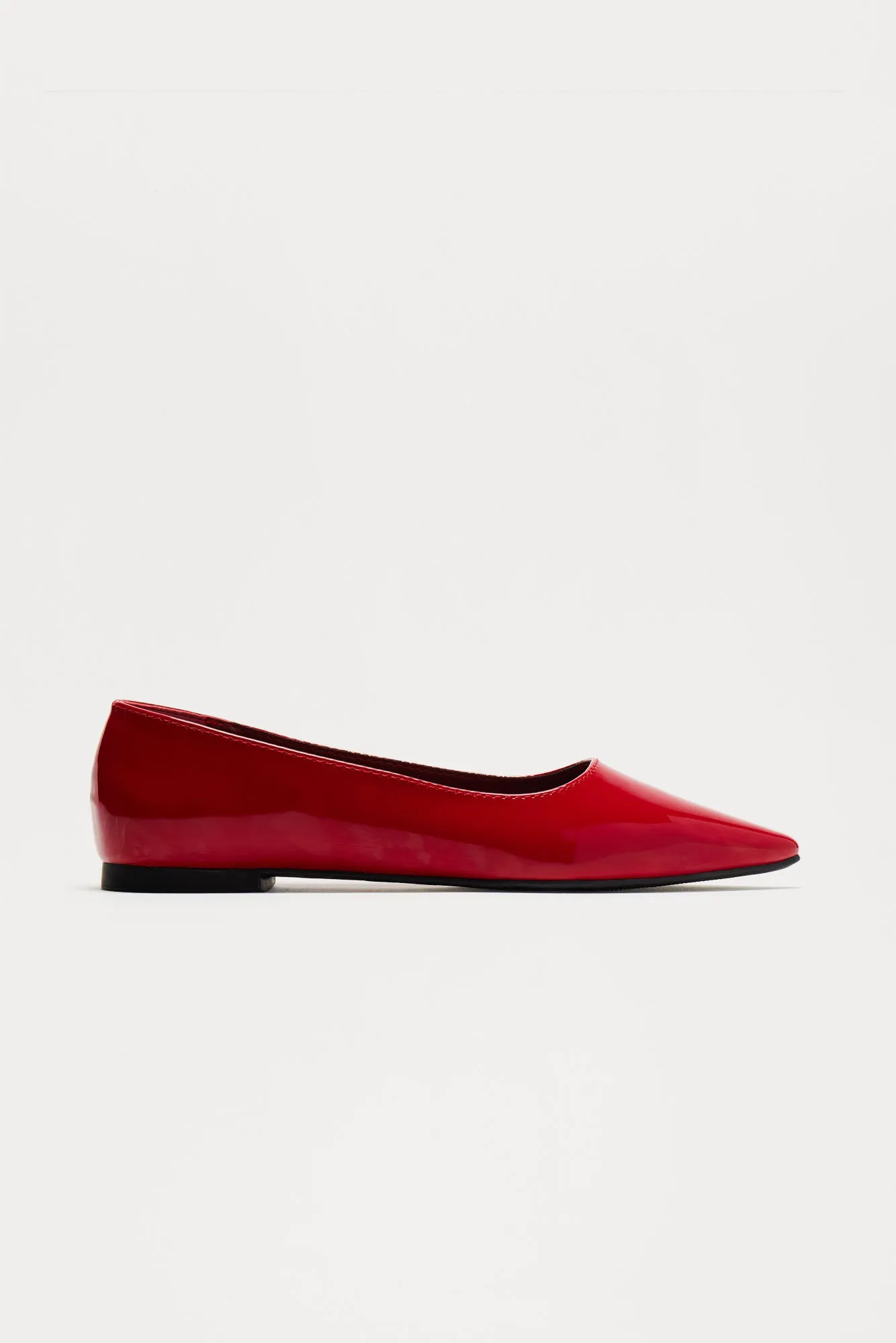 Blaire Pointed Toe Flats - Red