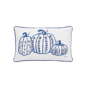 Blue Pumpkin Trio Pillow