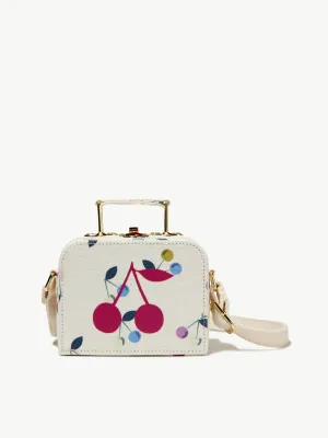 Bonpoint Girls Cherry Aimane Shoulder Bag in White