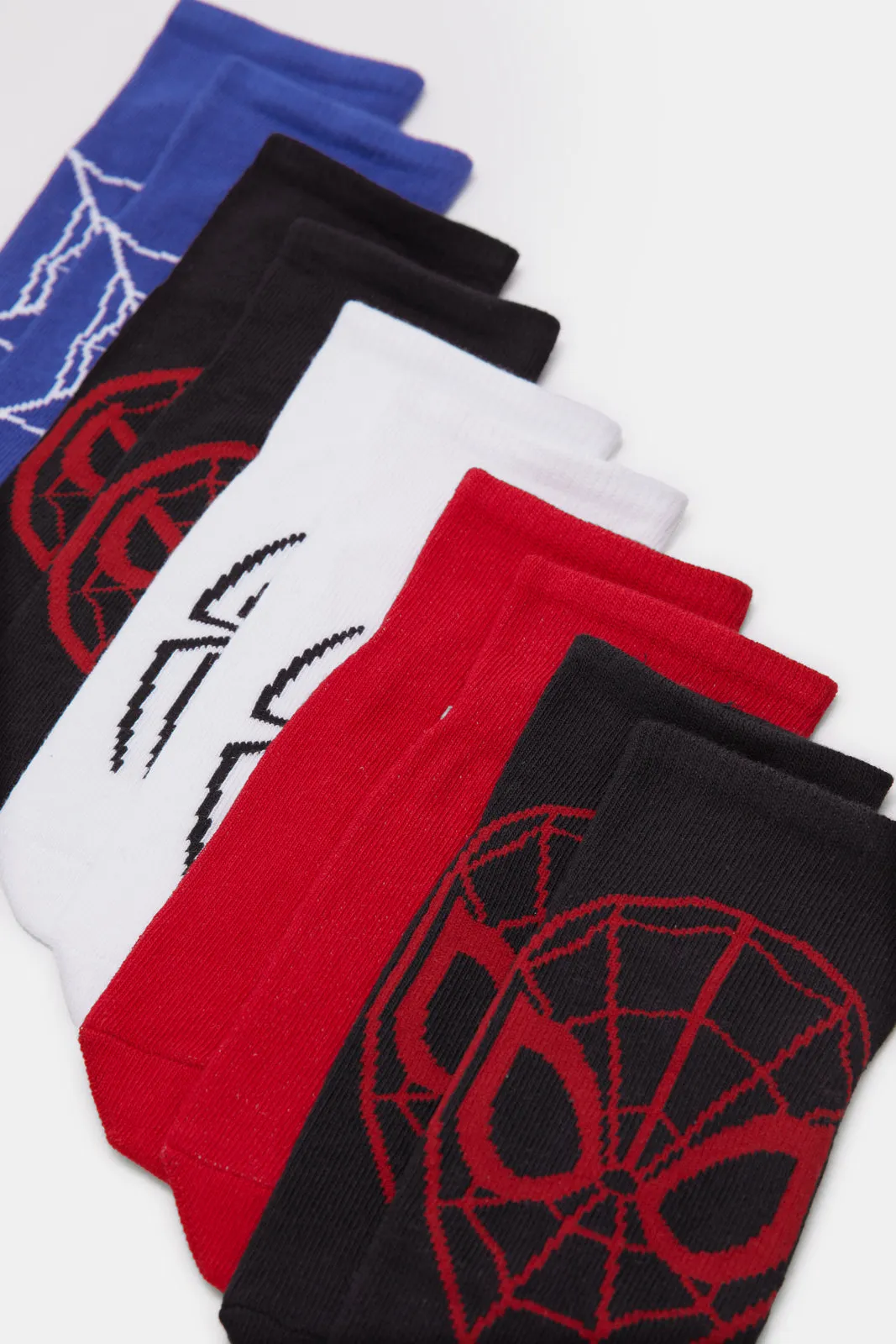 Boys Assorted Spiderman Length Socks (5 Pairs)