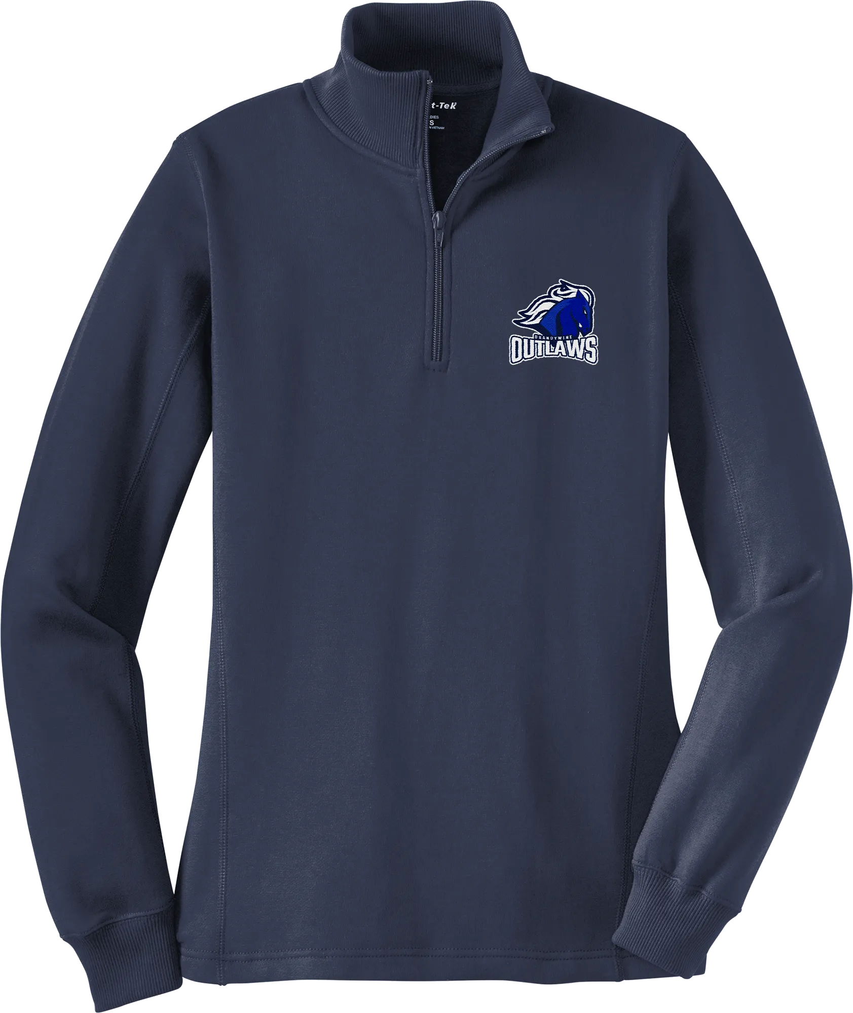 Brandywine Outlaws Ladies 1/4-Zip Sweatshirt