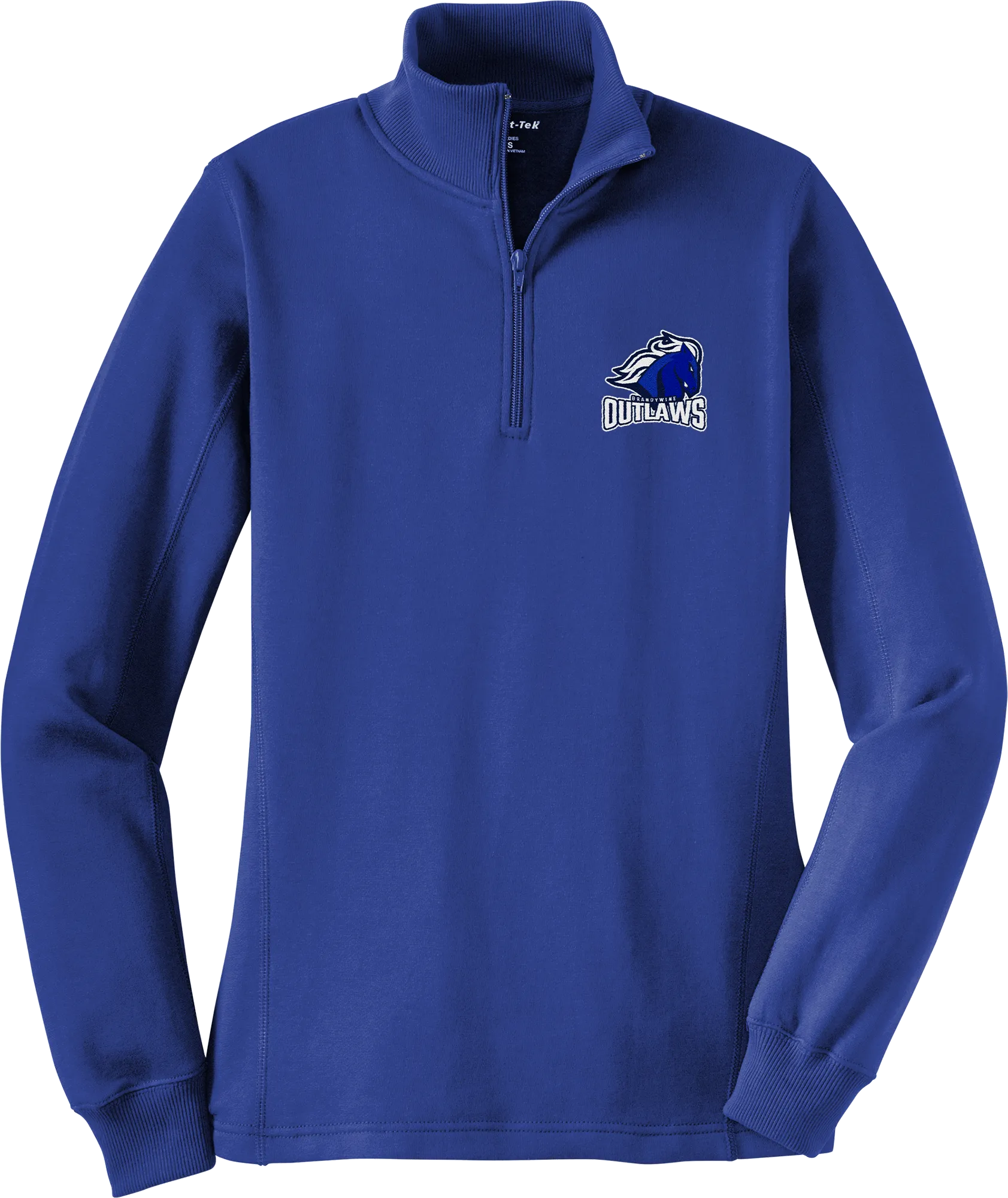 Brandywine Outlaws Ladies 1/4-Zip Sweatshirt