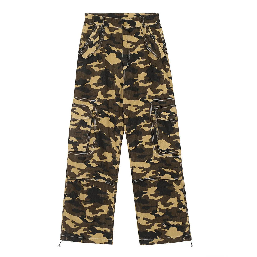 Camouflage Workwear Casual Sports Pants Men