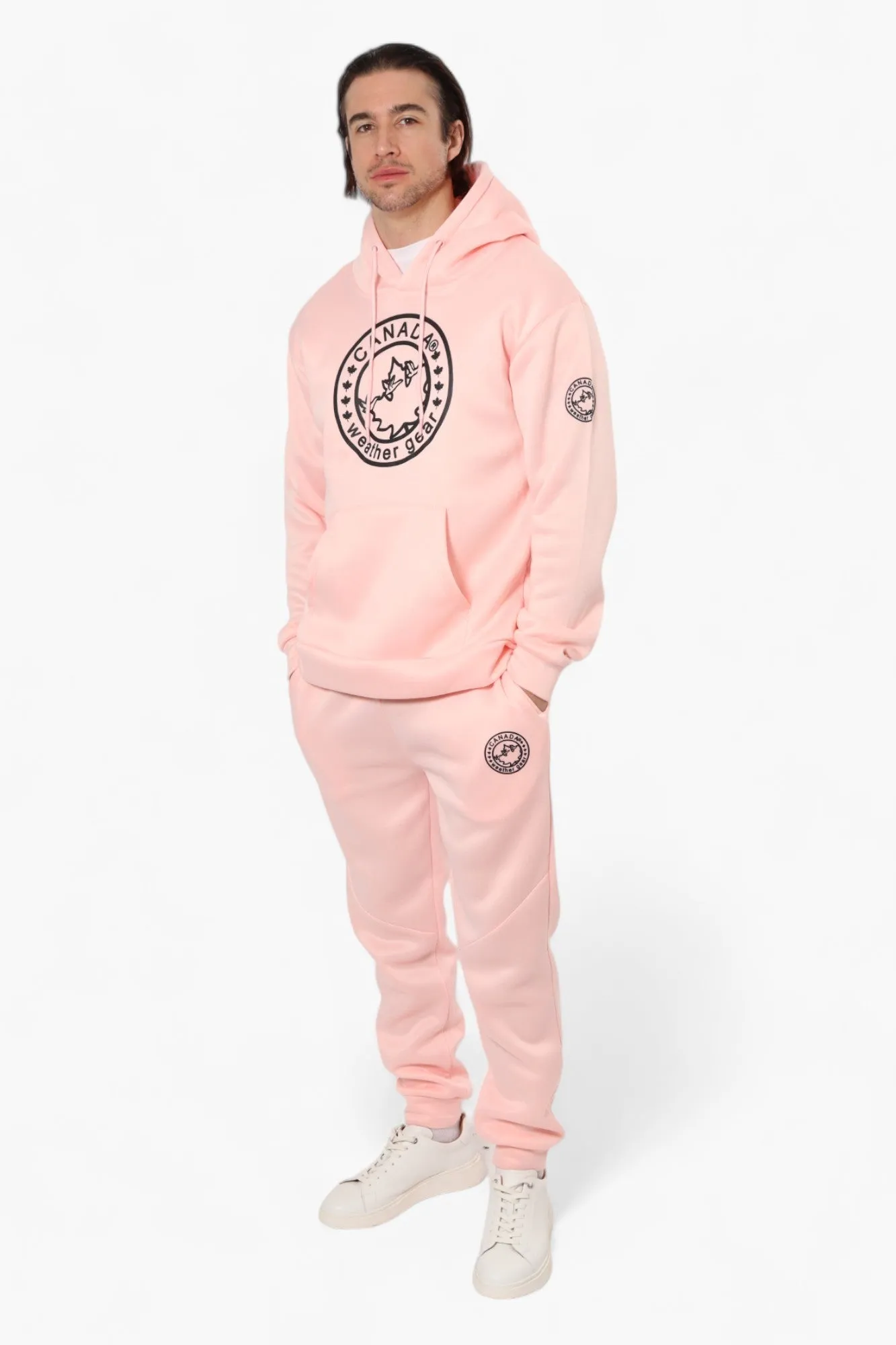 Canada Weather Gear Solid Tie Waist Joggers - Pink