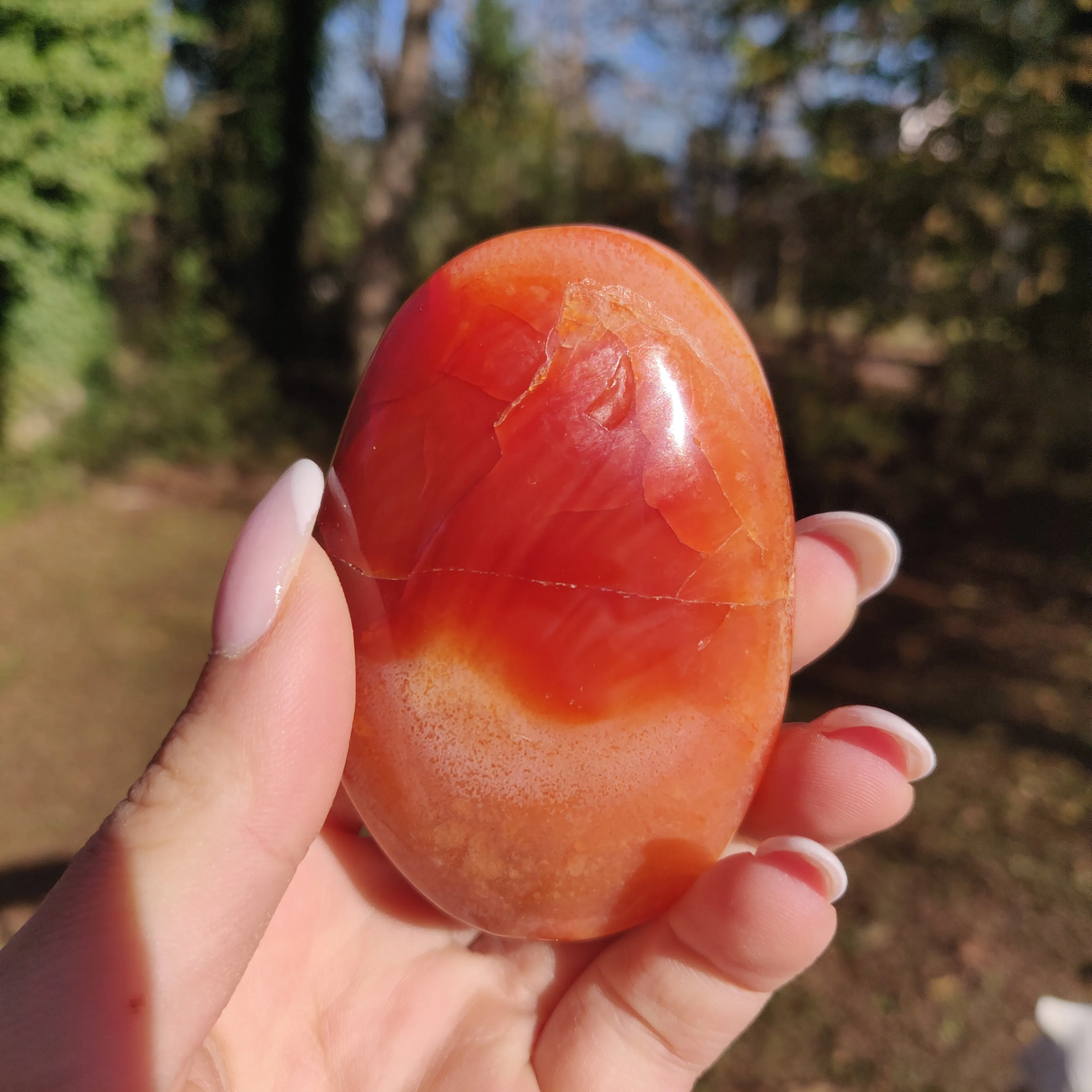 Carnelian Palm Stone (#17)