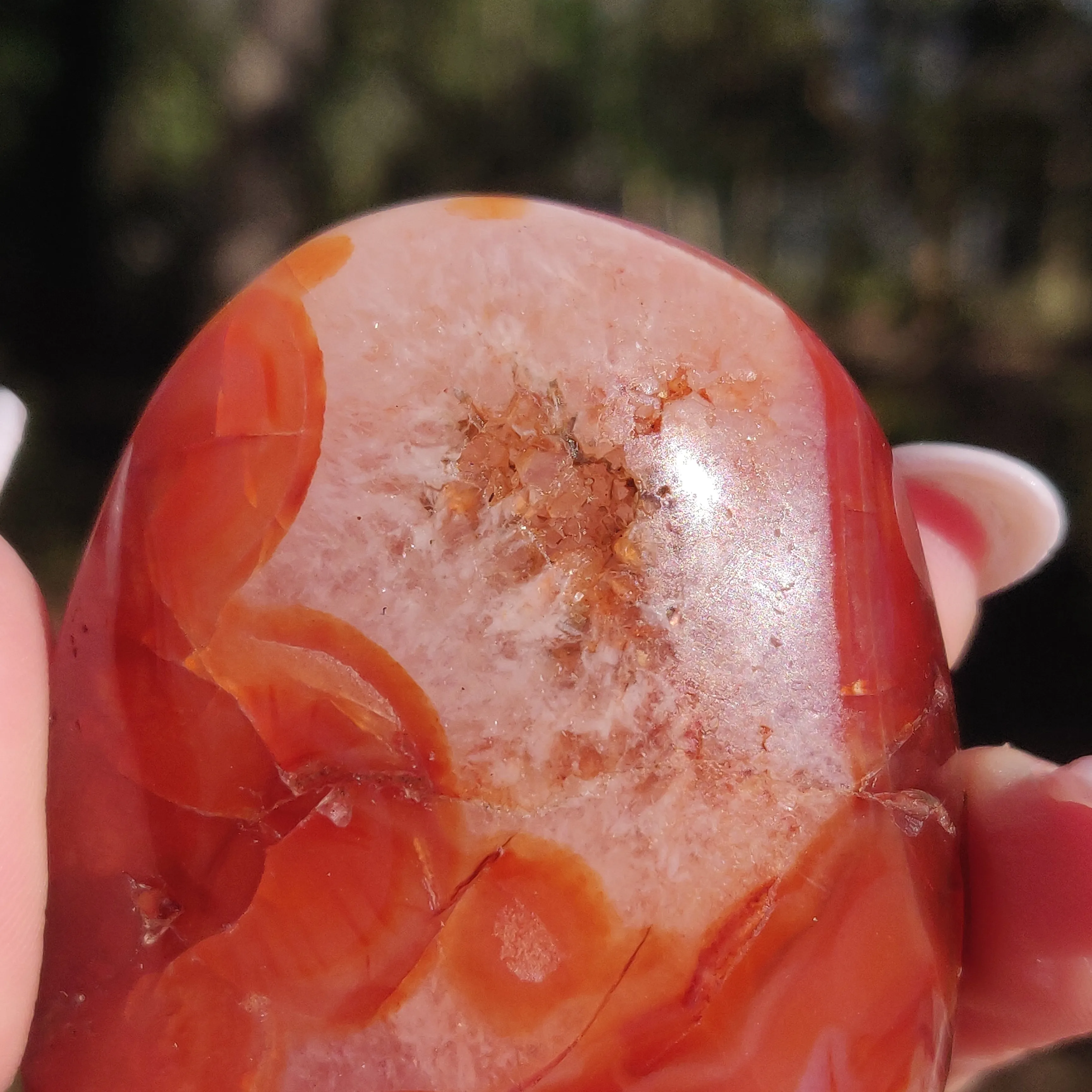 Carnelian Palm Stone (#17)