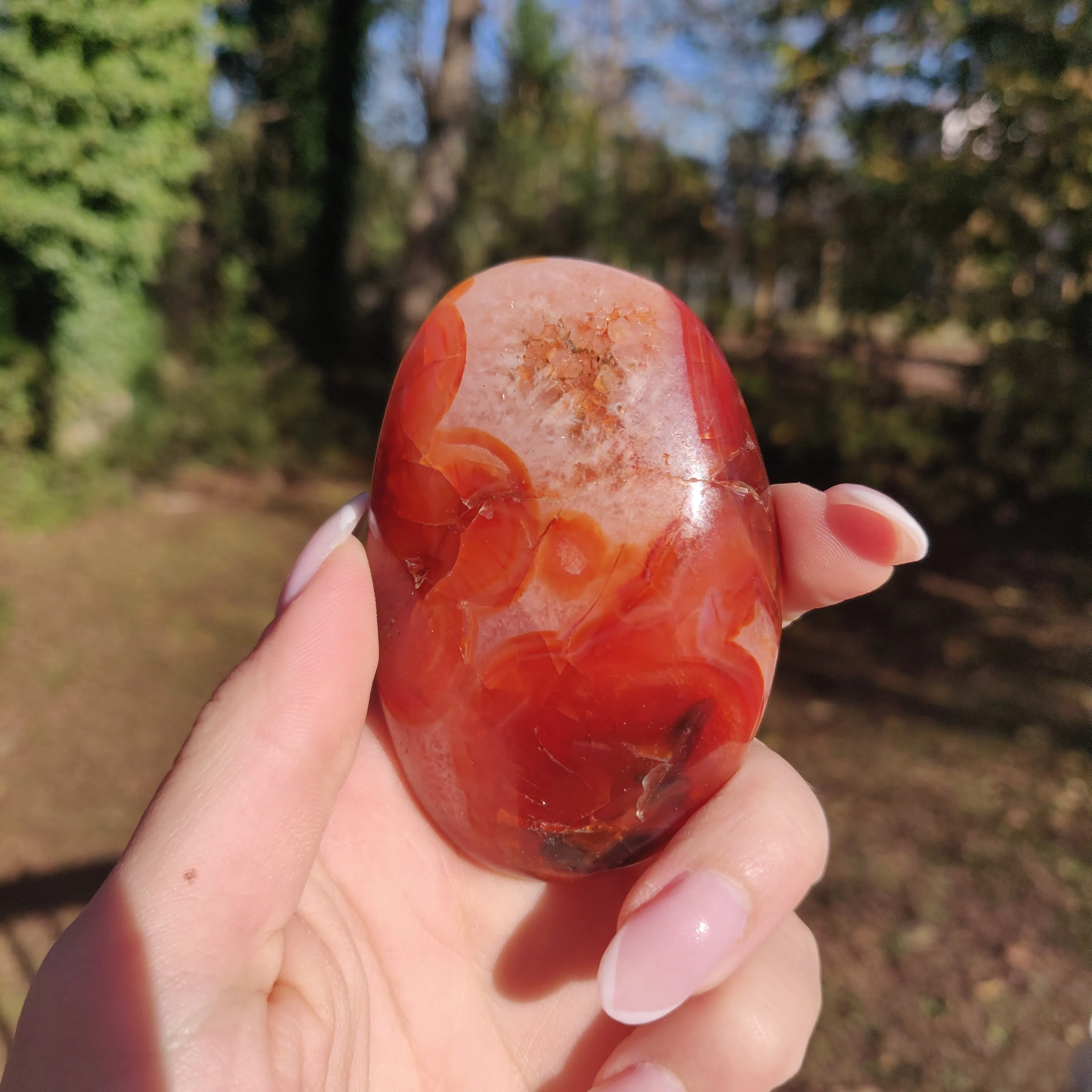 Carnelian Palm Stone (#17)