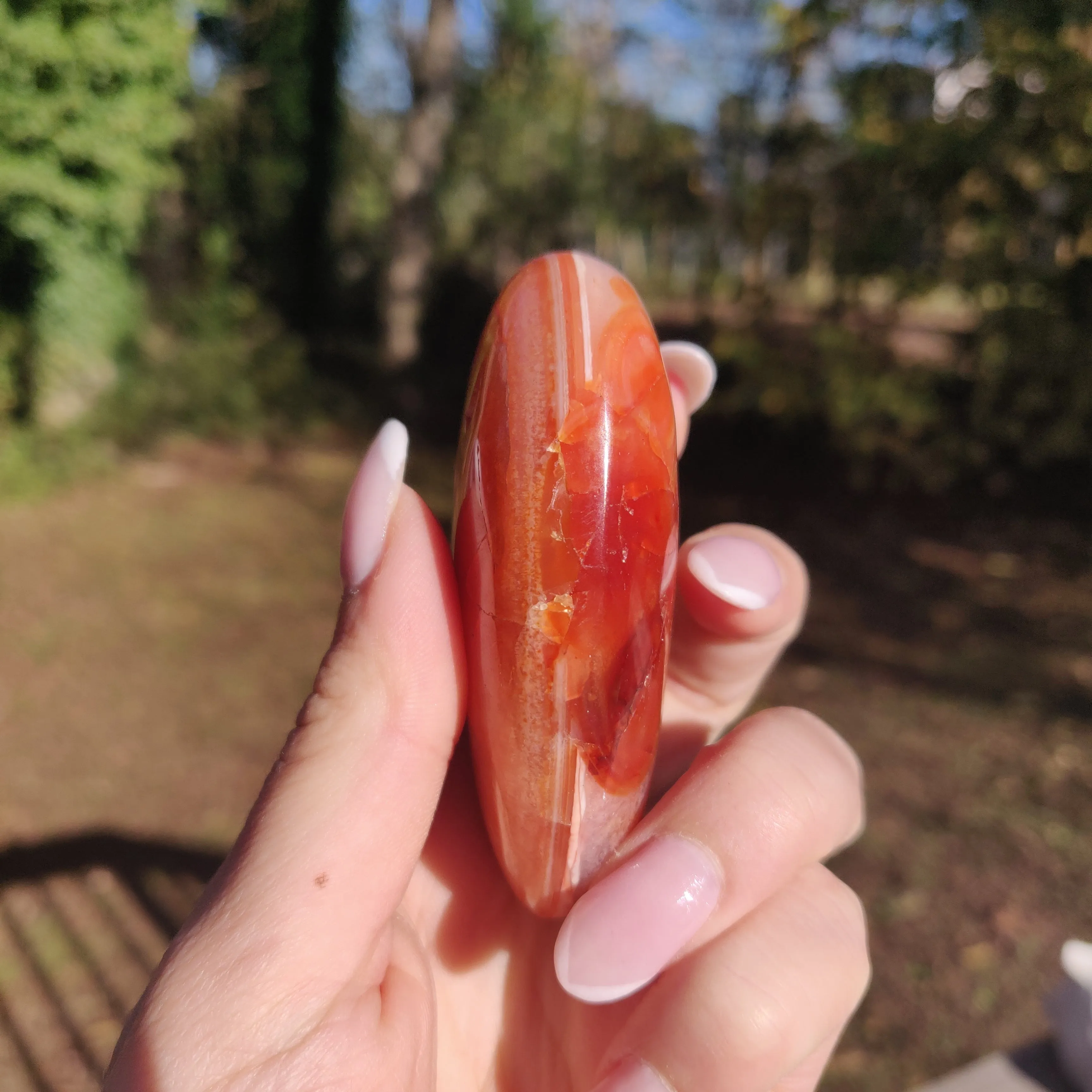 Carnelian Palm Stone (#17)