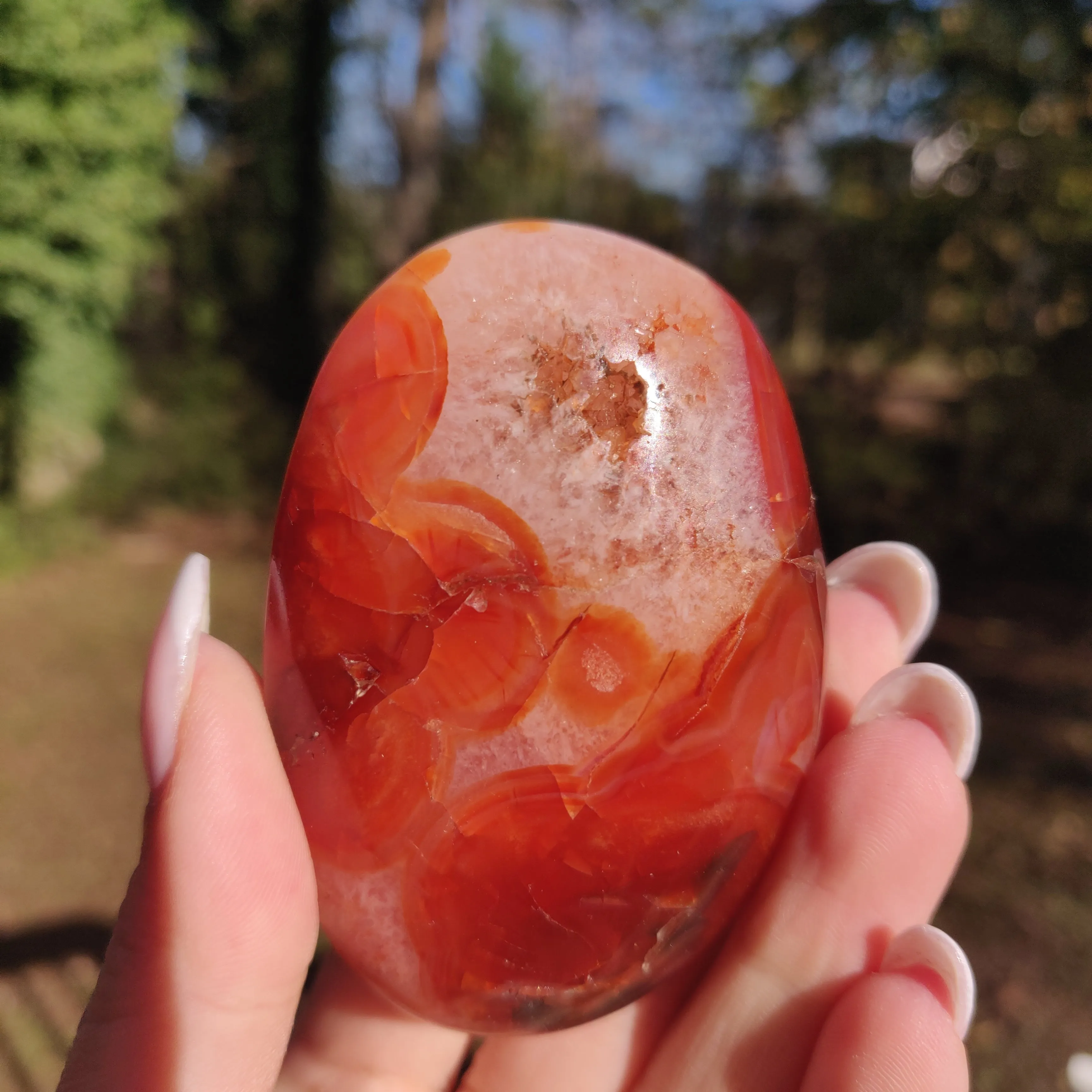 Carnelian Palm Stone (#17)