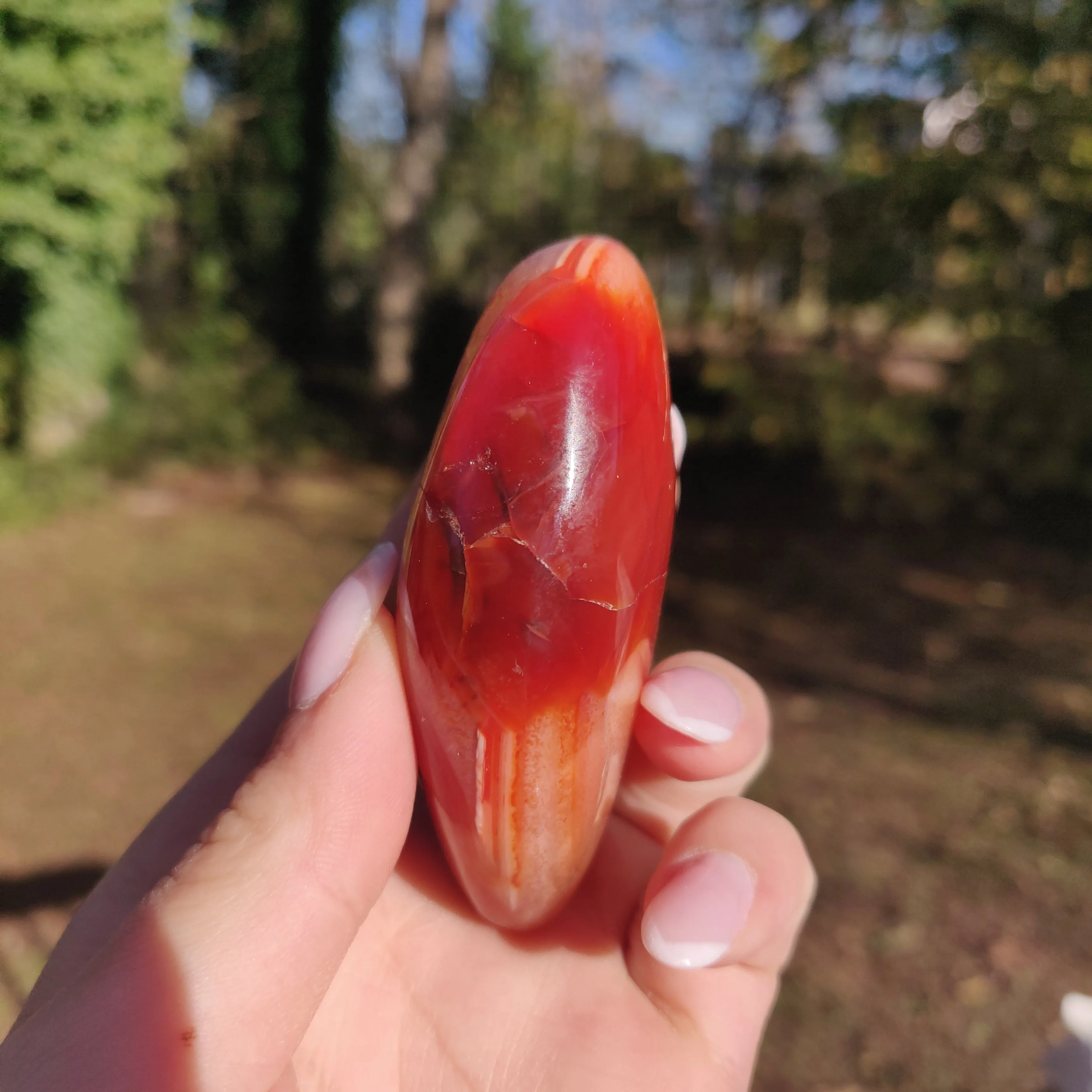 Carnelian Palm Stone (#17)