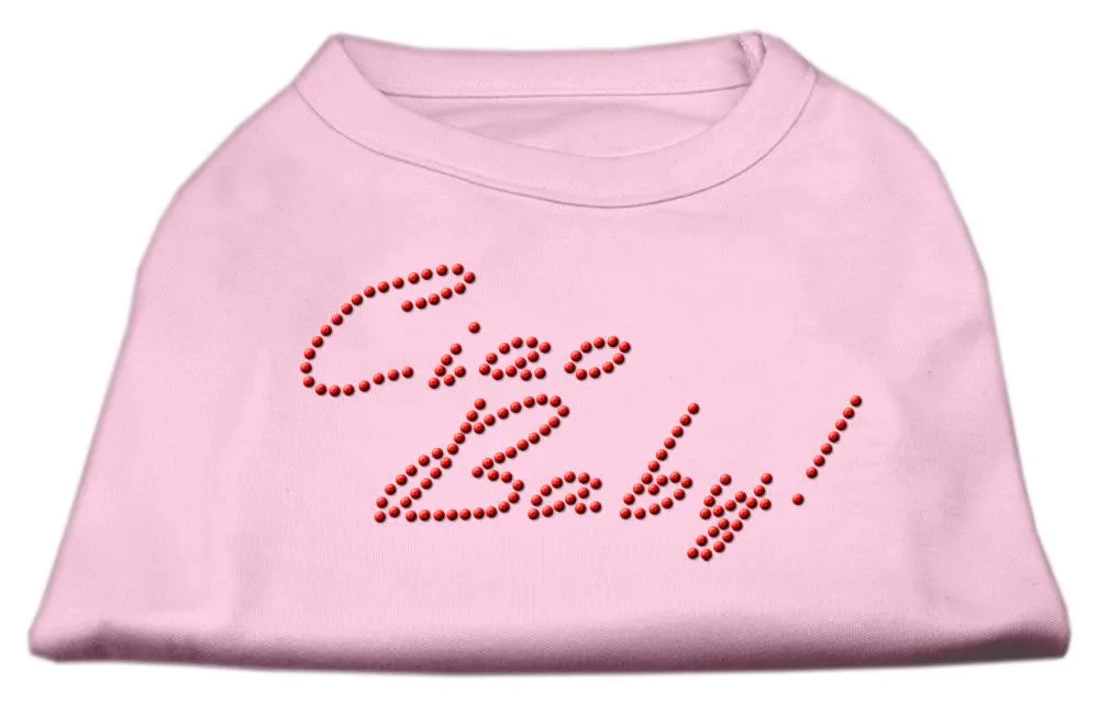 Ciao Baby Rhinestone Shirts Light Pink L (14)