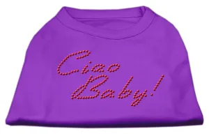 Ciao Baby Rhinestone Shirts Purple XXL (18)