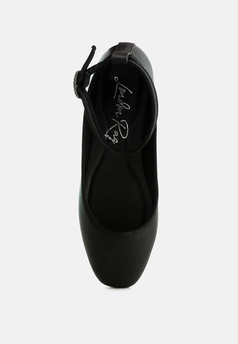 Danseur Ankle Strap Detail Ballet Flats