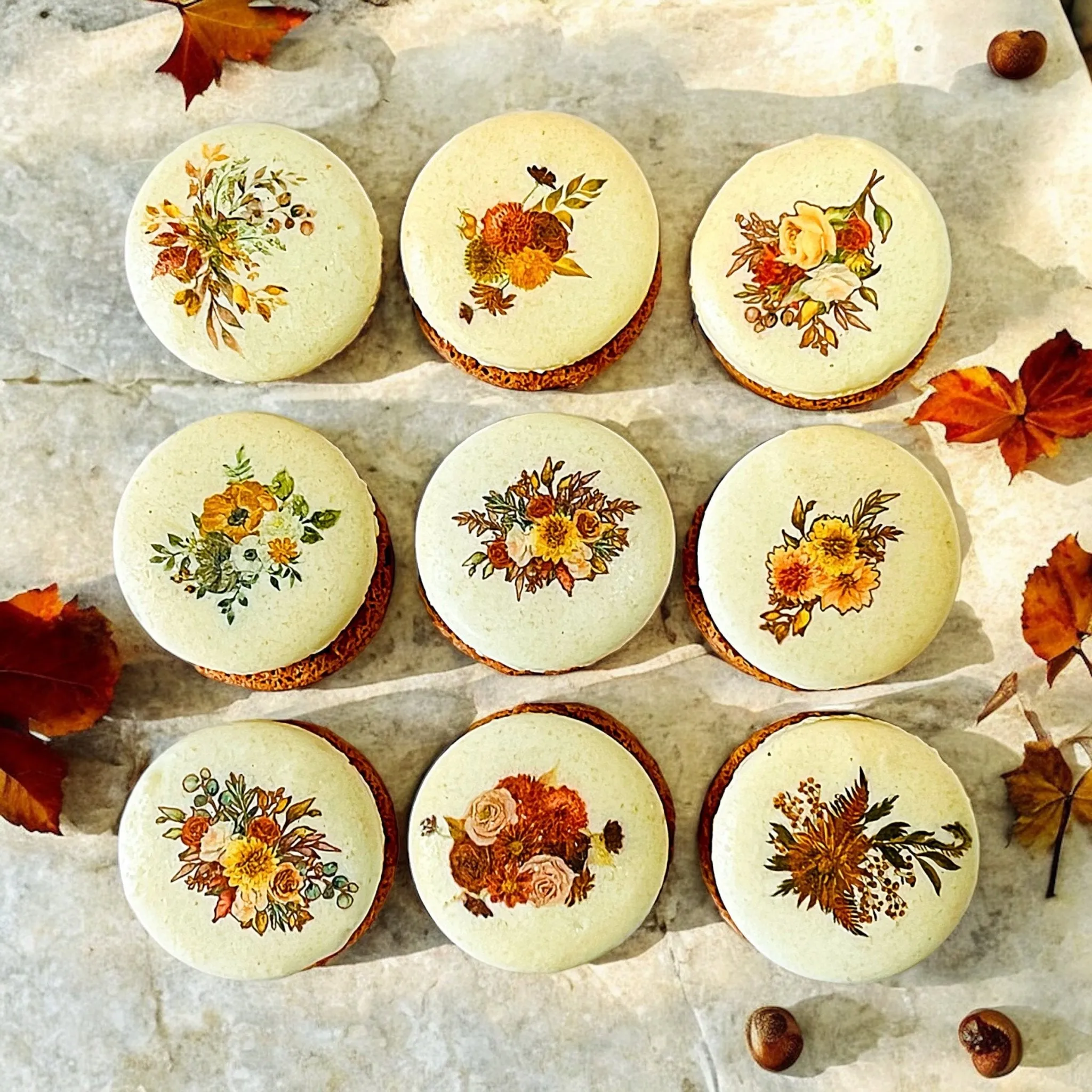 Harvest Dreams Collection | Caramel Fields French Macarons