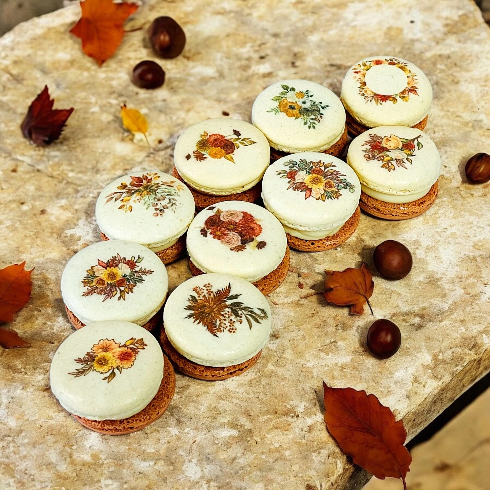 Harvest Dreams Collection | Caramel Fields French Macarons