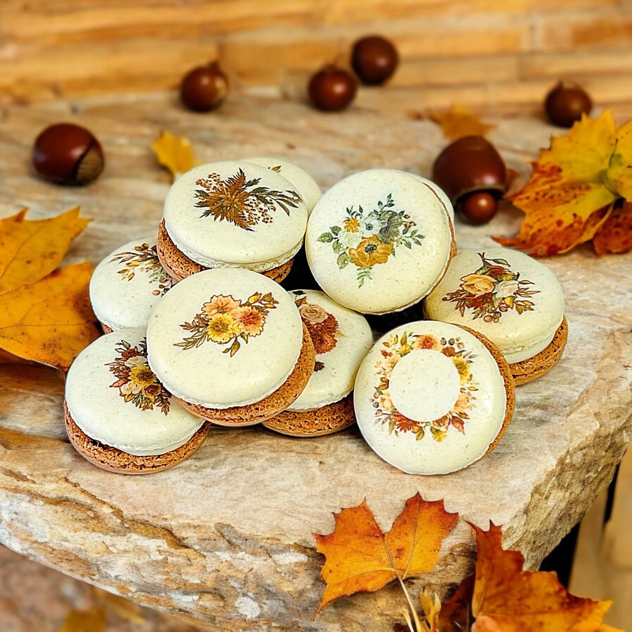 Harvest Dreams Collection | Caramel Fields French Macarons