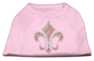 Holiday Fleur de lis Rhinestone Shirts Light Pink S (10)