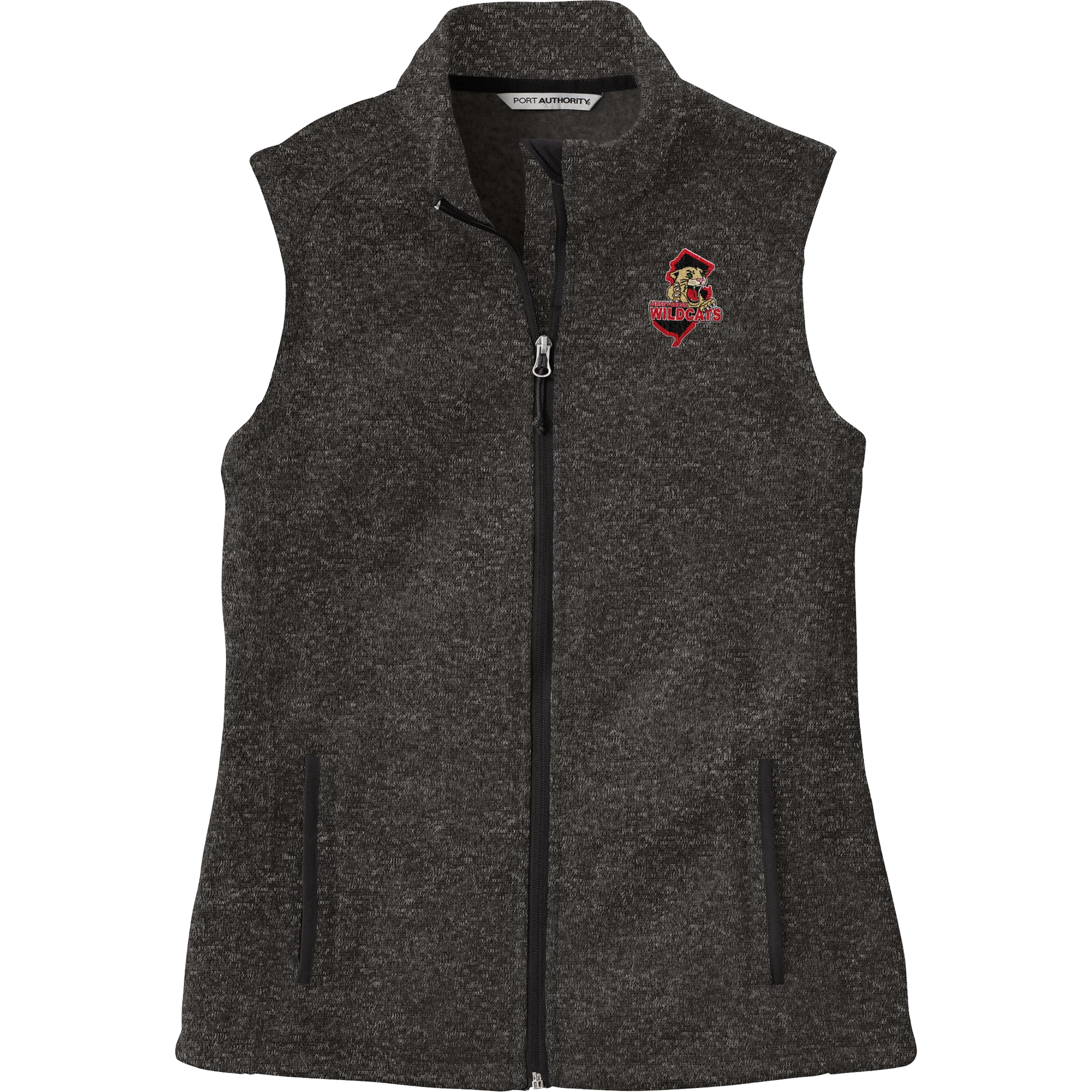 Jersey Shore Wildcats Ladies Sweater Fleece Vest