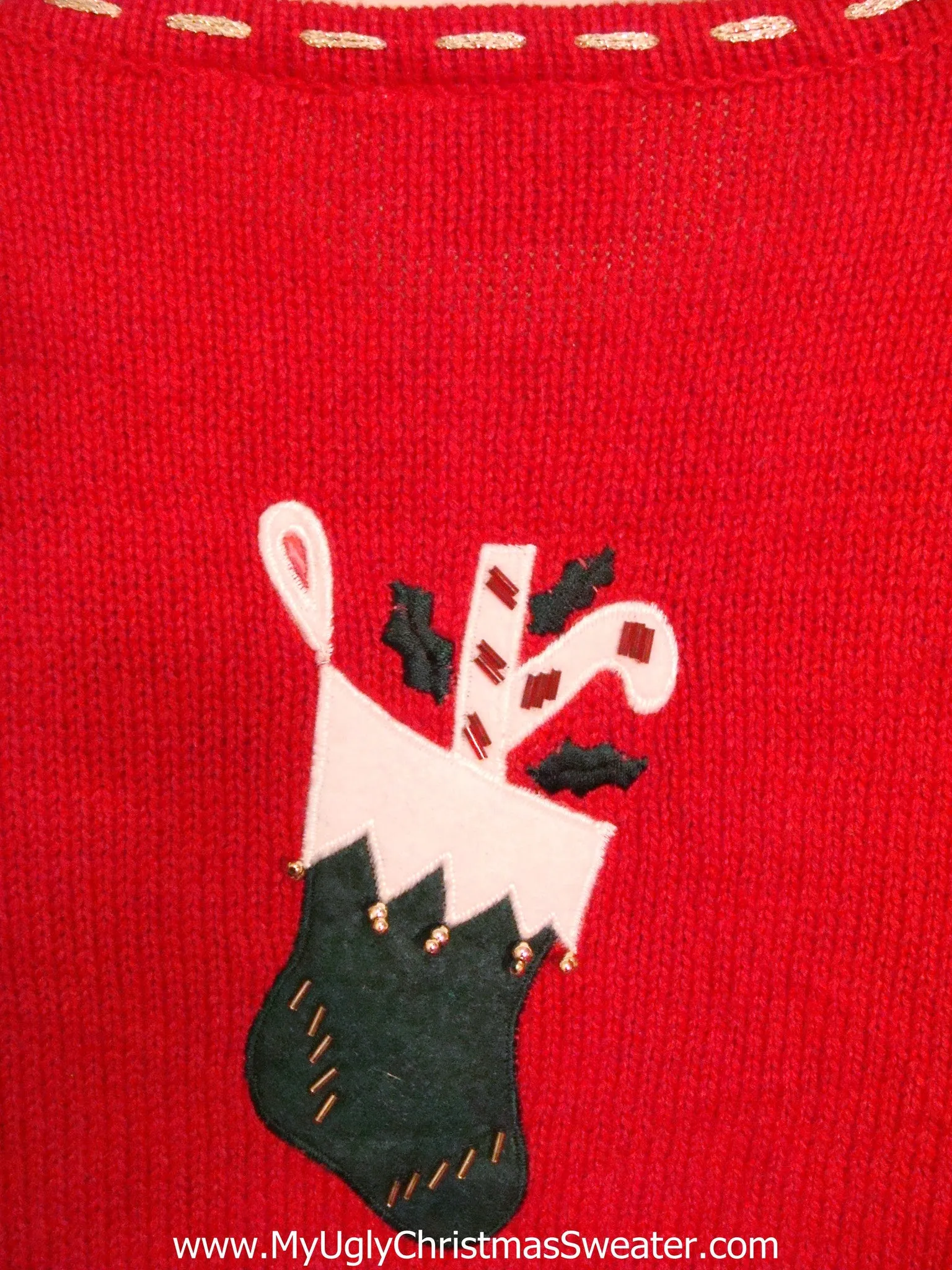 JOY NOEL Red Corny Christmas Sweater Vest