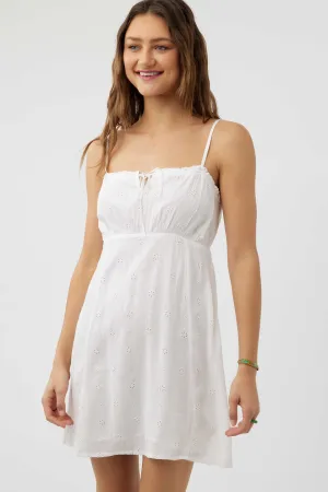 KALINE EYELET DRESS