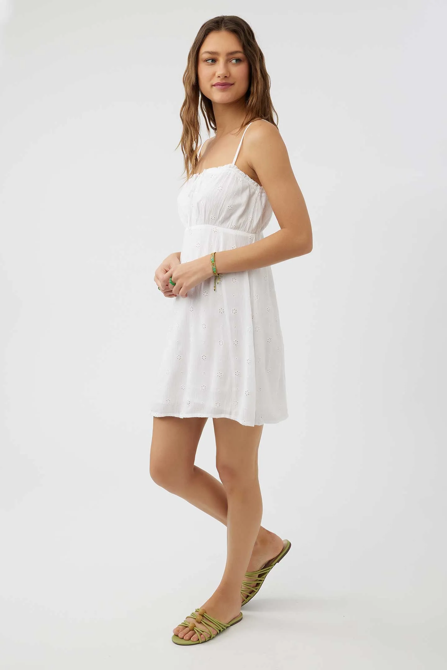 KALINE EYELET DRESS