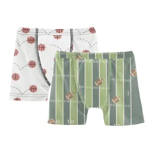 KicKee Pants Football & Natural Basketball Boys Boxer Brief