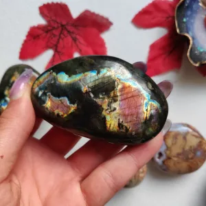 Labradorite Palm Stone (#A13)