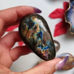 Labradorite Palm Stone (#A22)