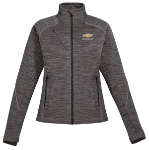 Ladies Chevrolet Gold Bowtie Full Zip Bonded Fleece Jacket