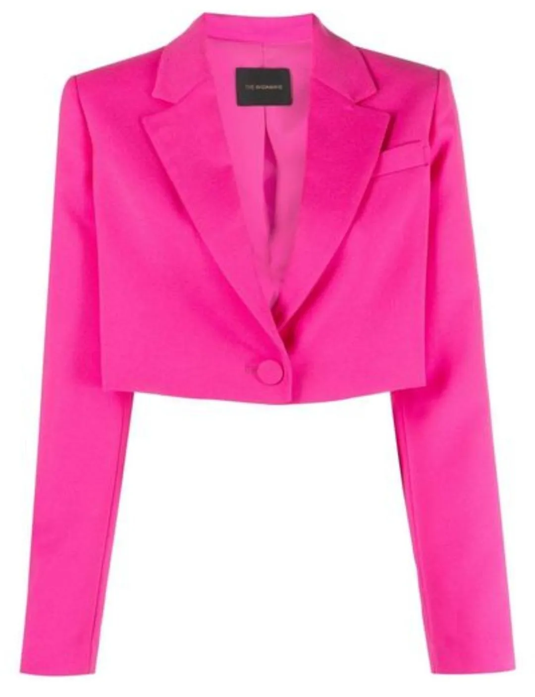 Ladies pink cropped blazer