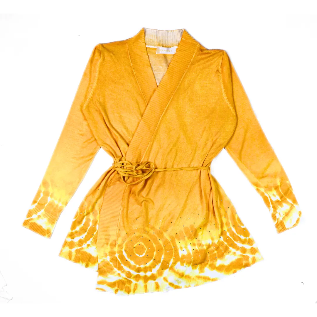 Ladies yellow openable shrug