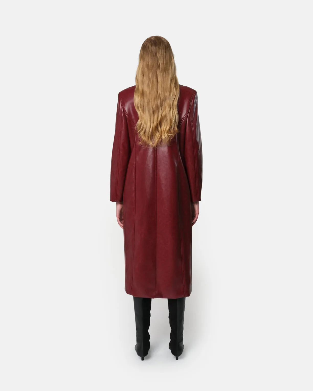 Lauren Overcoat Crimson