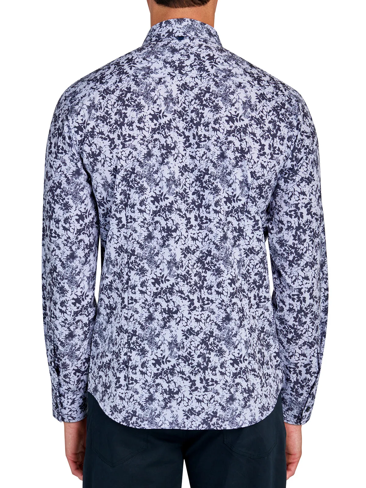 Leaf Print Long Sleeve Shirt