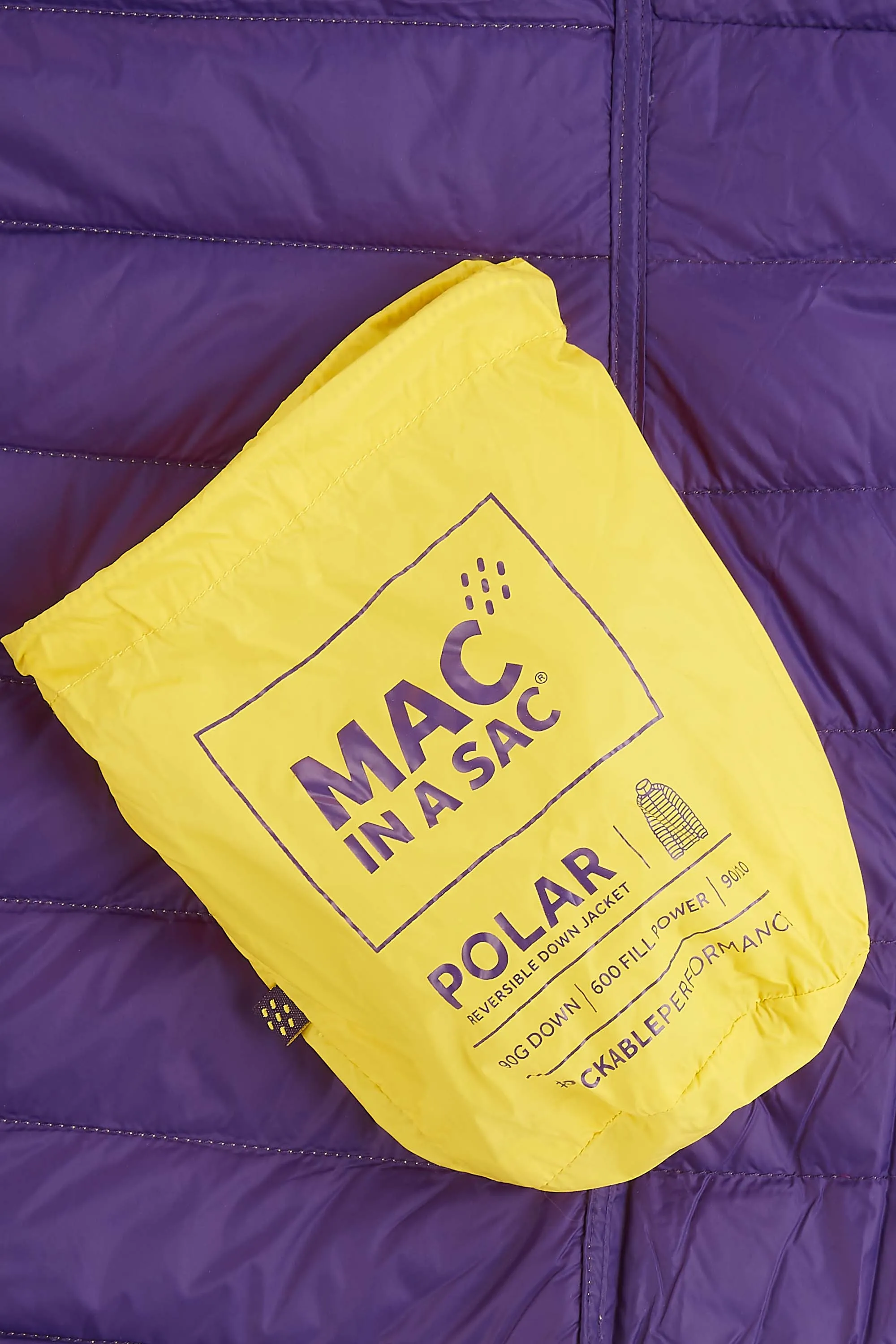 Mac In A Sac Polar2 Down Reversible (Ladies) - Yellow/Grape