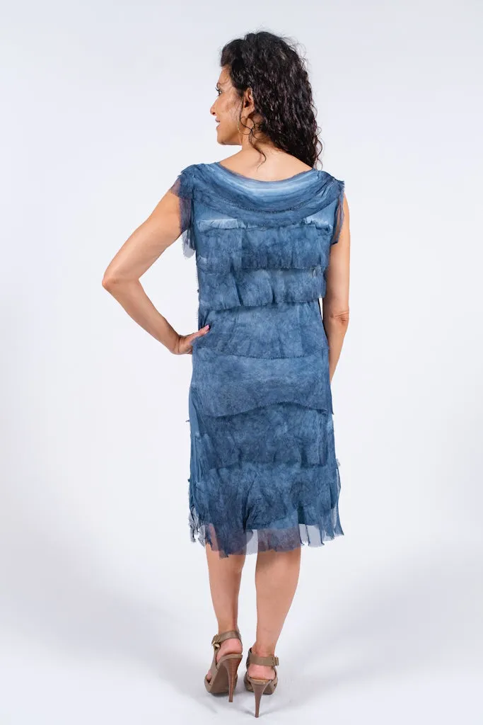 Mariana Silk Ruffle Dress (DT202)