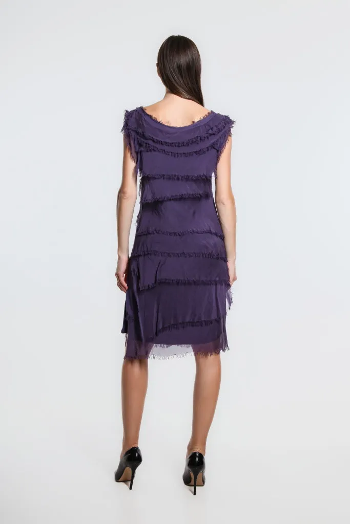 Mariana Silk Ruffle Dress (DT202)