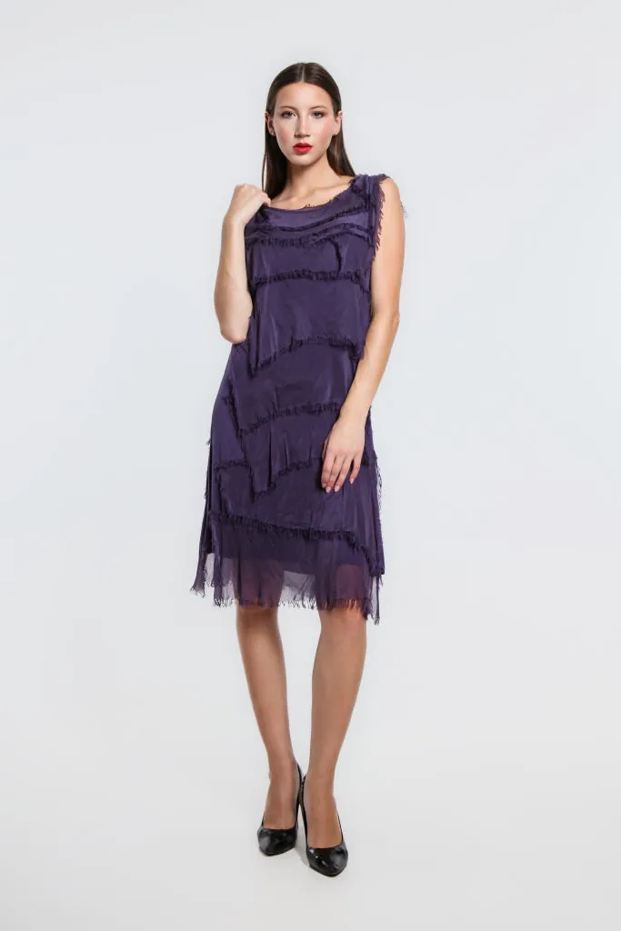 Mariana Silk Ruffle Dress (DT202)