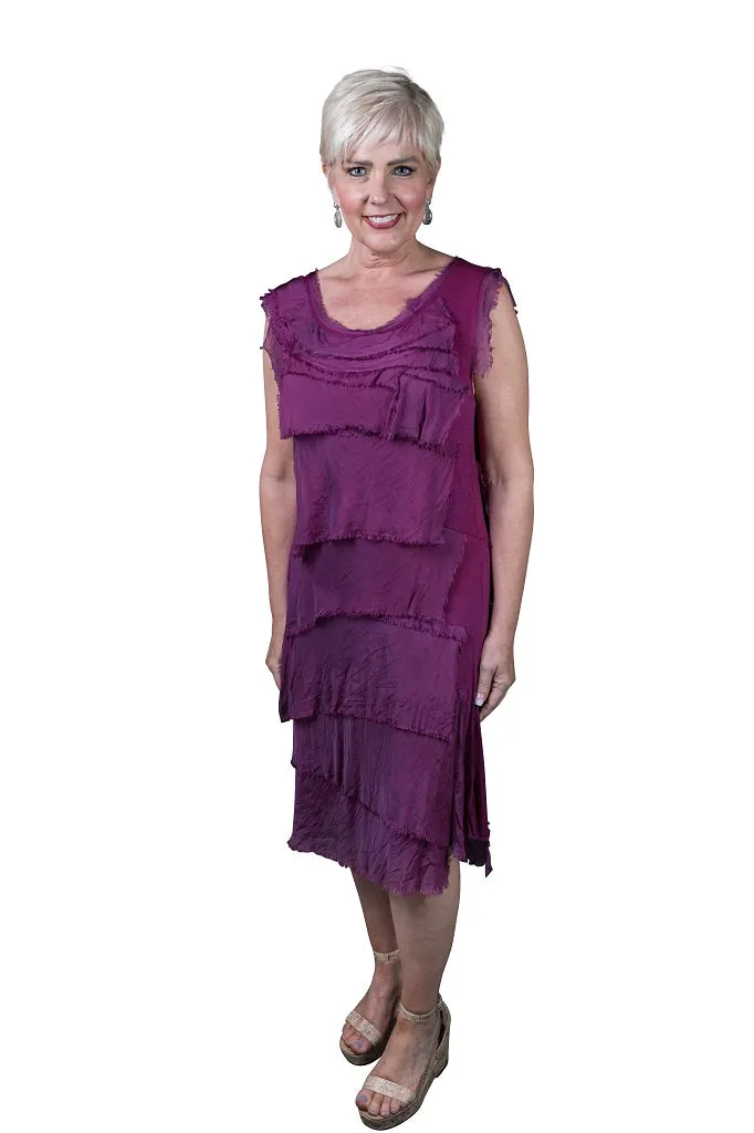 Mariana Silk Ruffle Dress (DT202)