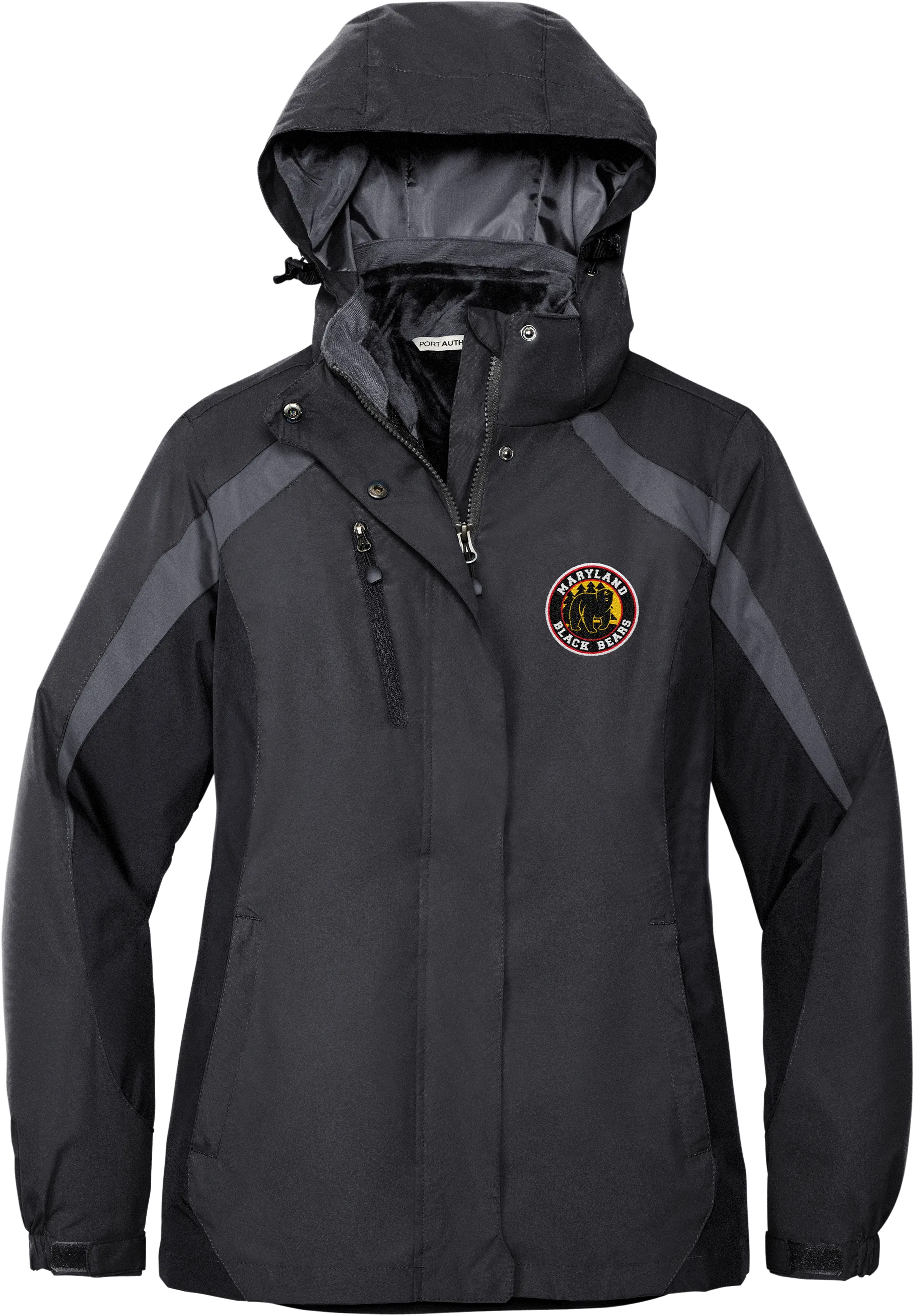 Maryland Black Bears Ladies Colorblock 3-in-1 Jacket